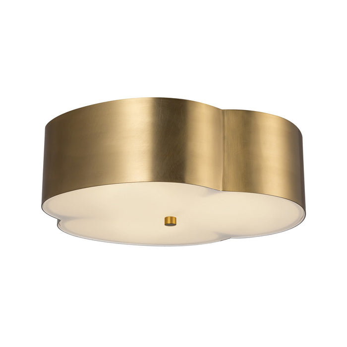 Alora FM566314BG Three Light Flush Mount, Brushed Gold