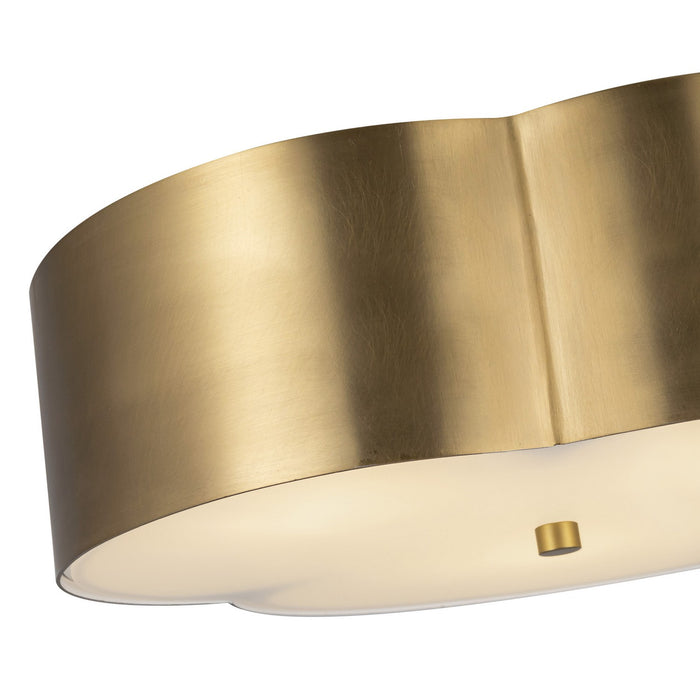 Alora FM566314BG Three Light Flush Mount, Brushed Gold