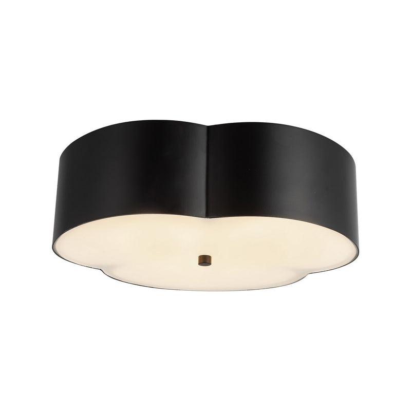 Alora FM566314MB Three Light Flush Mount, Matte Black