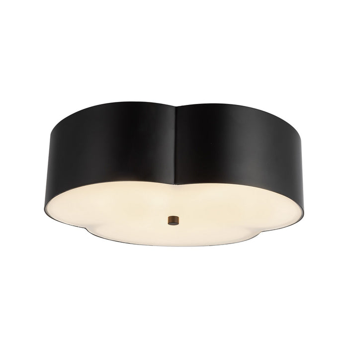 Alora FM566314MB Three Light Flush Mount, Matte Black