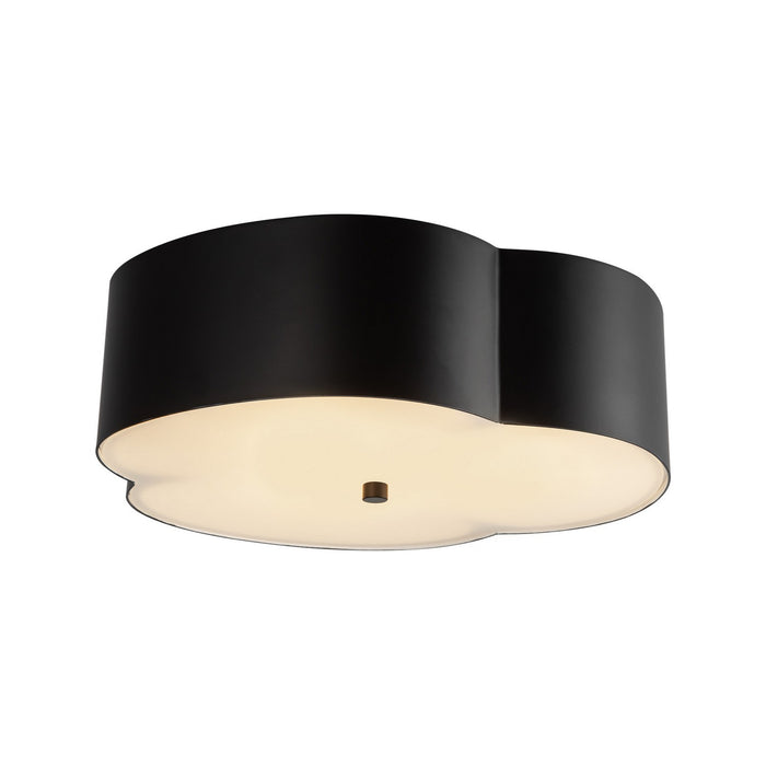 Alora FM566314MB Three Light Flush Mount, Matte Black