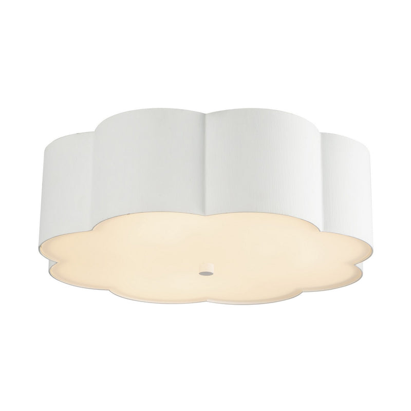 Alora FM603314AW Three Light Flush Mount, Antique White
