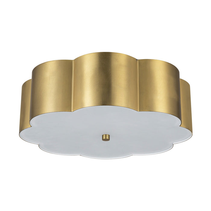 Alora FM603314BG Three Light Flush Mount, Brushed Gold