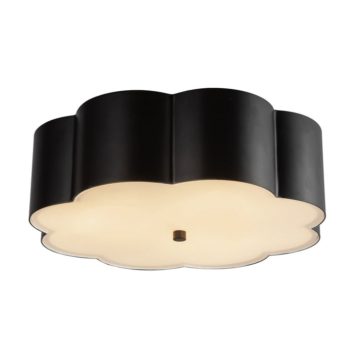 Alora FM603314MB Three Light Flush Mount, Matte Black