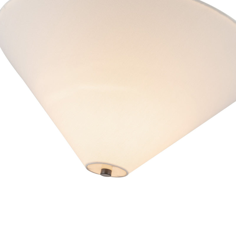 Alora PD497016MBWL One Light Pendant, Matte Black/White Linen
