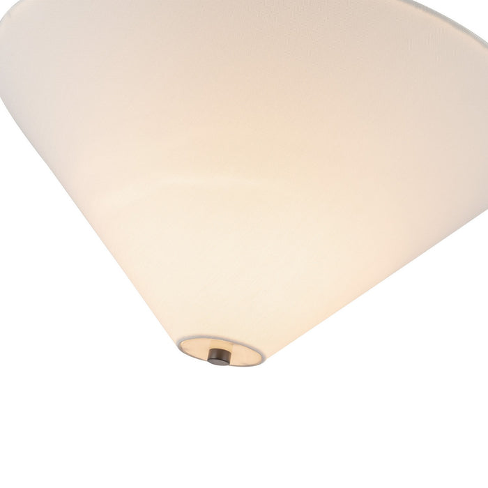 Alora PD497016MBWL One Light Pendant, Matte Black/White Linen