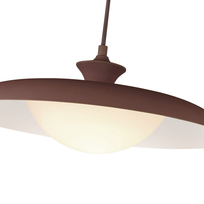 Alora PD557015BGD One Light Pendant, Burgundy