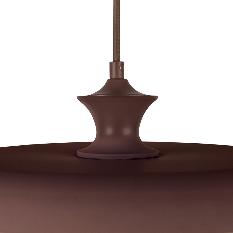 Alora PD557015BGD One Light Pendant, Burgundy