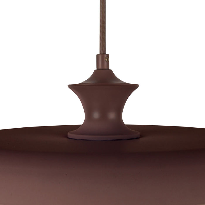 Alora PD557015BGD One Light Pendant, Burgundy