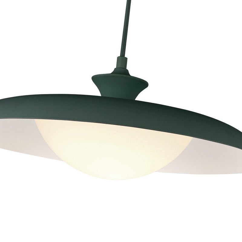 Alora PD557015PGN One Light Pendant, Pine Green
