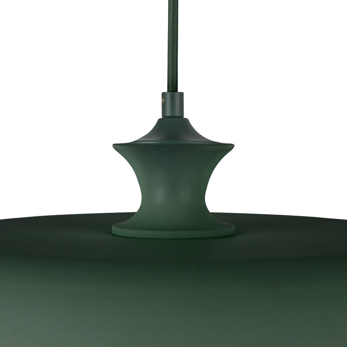 Alora PD557015PGN One Light Pendant, Pine Green