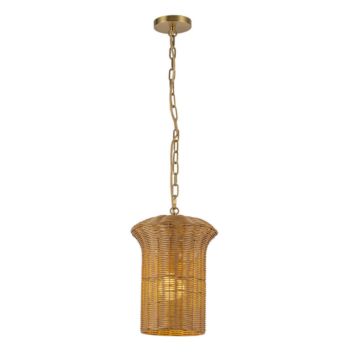 Alora PD641011BG One Light Pendant, Brushed Gold