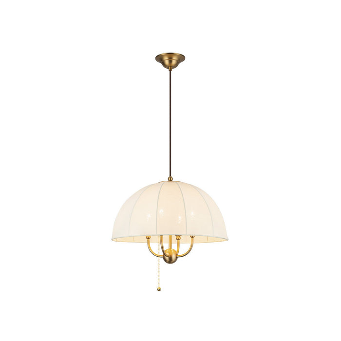 Alora PD661418BG Four Light Pendant, Brushed Gold