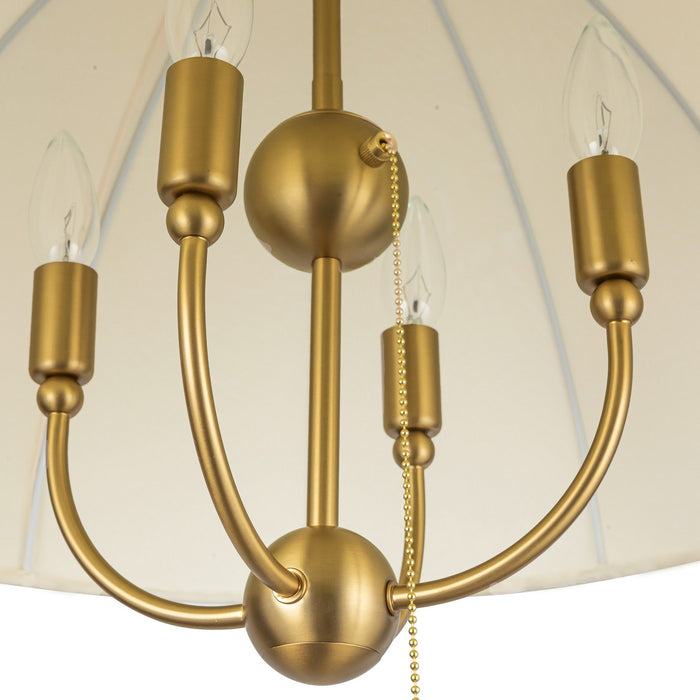 Alora PD661424BG Four Light Pendant, Brushed Gold