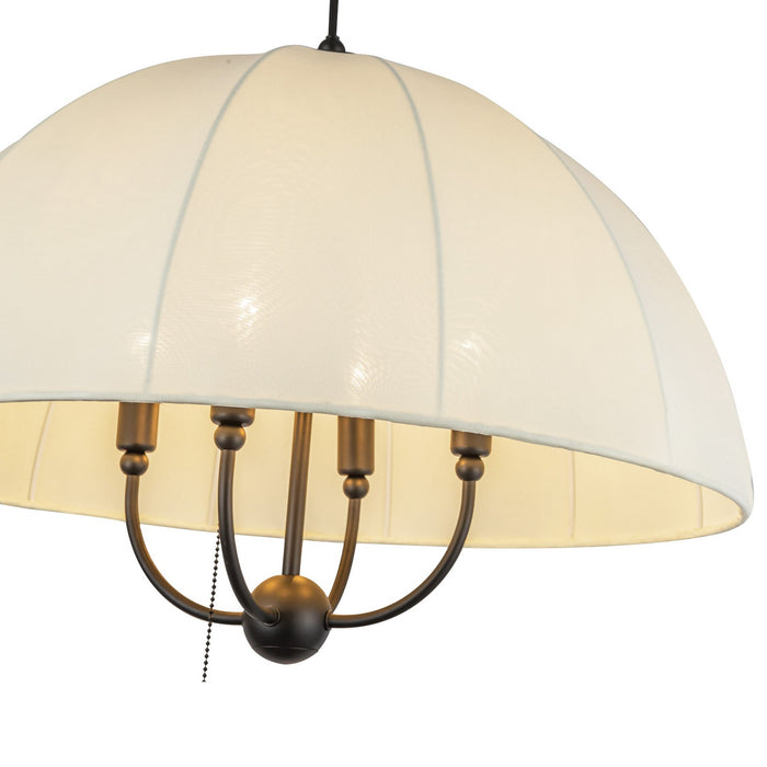 Alora PD661424MB Four Light Pendant, Matte Black