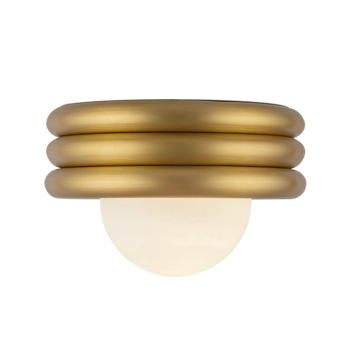 Alora SF426012BG One Light Semi-Flush Mount, Brushed Gold