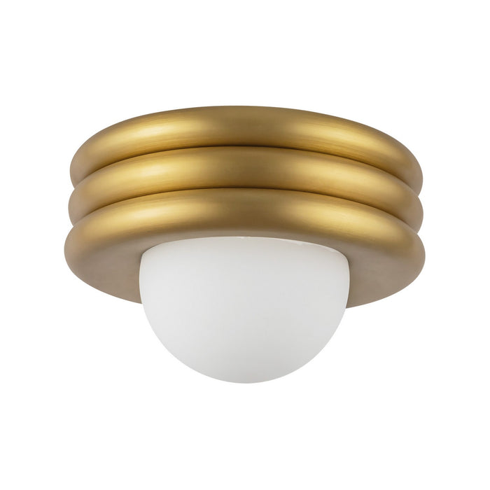 Alora SF426012BG One Light Semi-Flush Mount, Brushed Gold