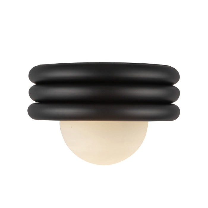 Alora SF426012MB One Light Semi-Flush Mount, Matte Black