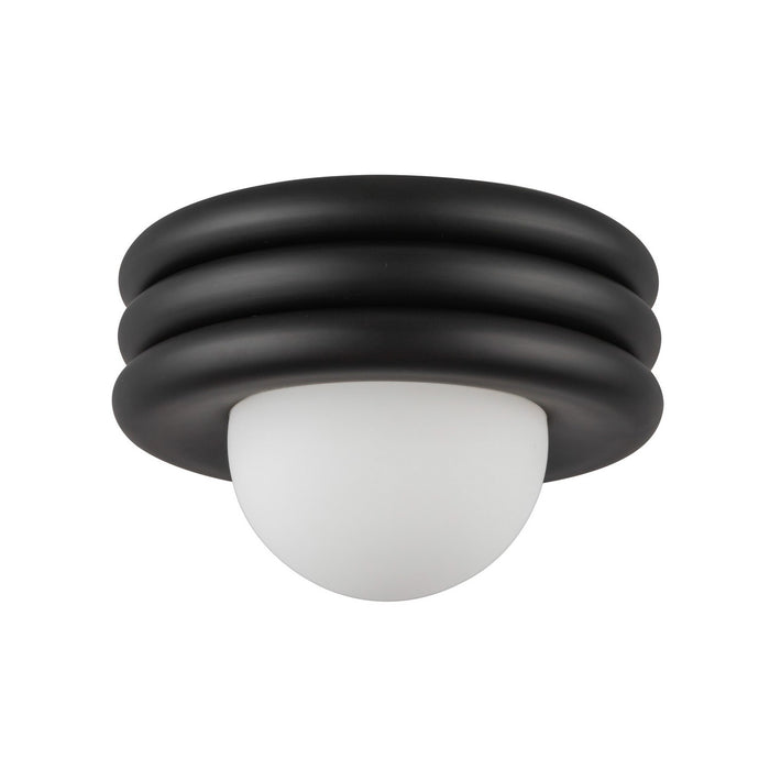 Alora SF426012MB One Light Semi-Flush Mount, Matte Black