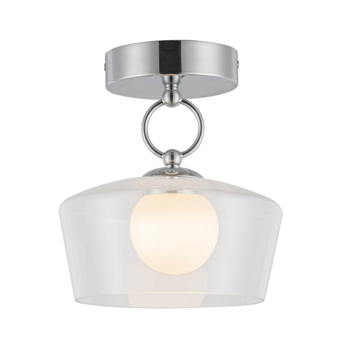 Alora SF443308CHCL-UNV LED Semi Flush Mount, Chrome/Clear Glass