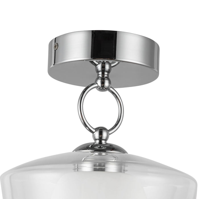 Alora SF443308CHCL-UNV LED Semi Flush Mount, Chrome/Clear Glass