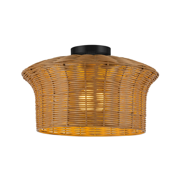 Alora SF641016MB One Light Semi-Flush Mount, Matte Black