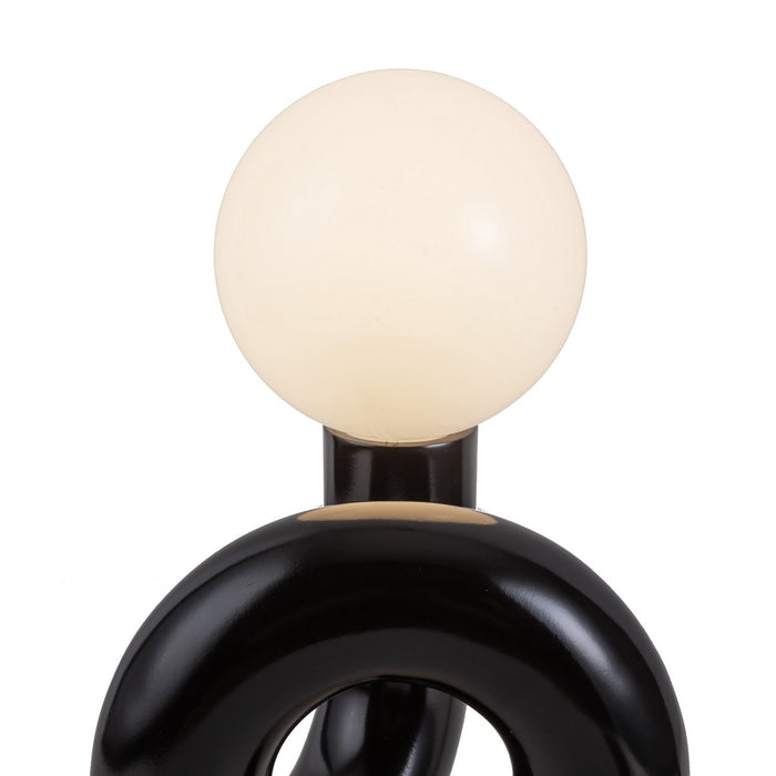 Alora TL420107GBK One Light Table Lamp, Gloss Black