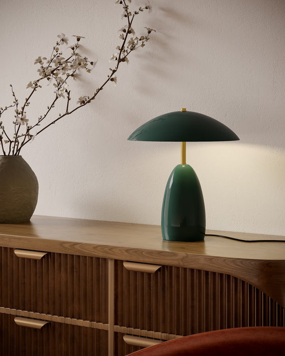 Alora TL437012PGN LED Table Lamp, Pine Green