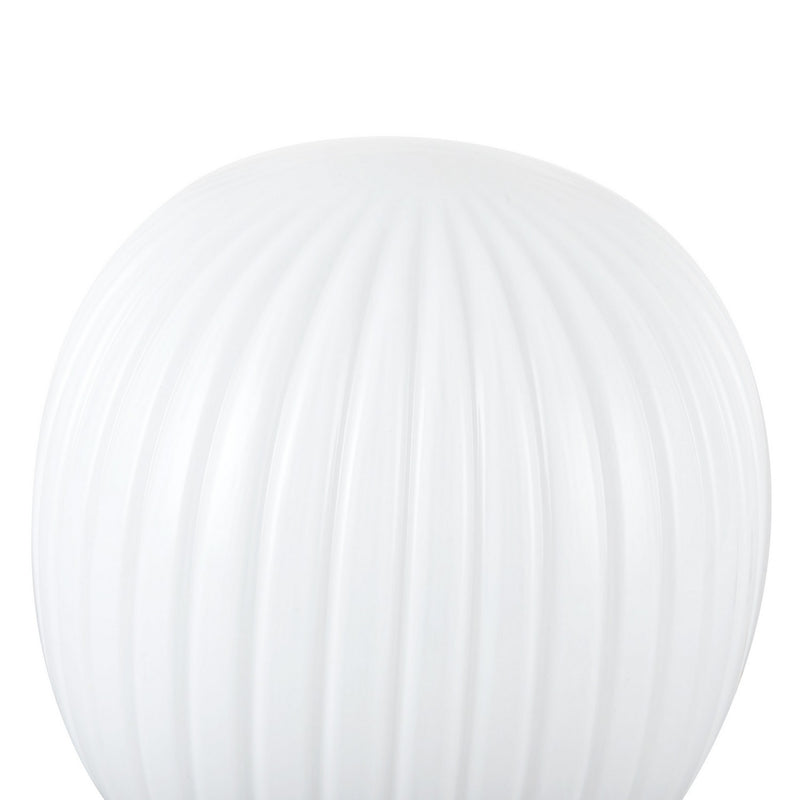 Alora TL579107BGGR One Light Table Lamp, Brushed Gold/Glossy Ribbed Opal Glass