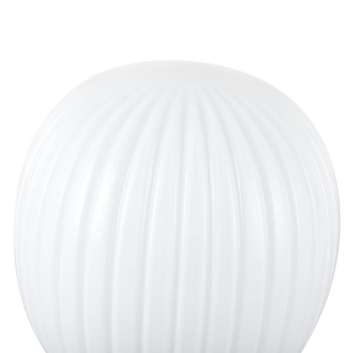 Alora TL579107BGGR One Light Table Lamp, Brushed Gold/Glossy Ribbed Opal Glass