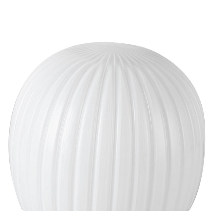 Alora TL579107MBGR One Light Table Lamp, Matte Black/Glossy Ribbed Opal Glass