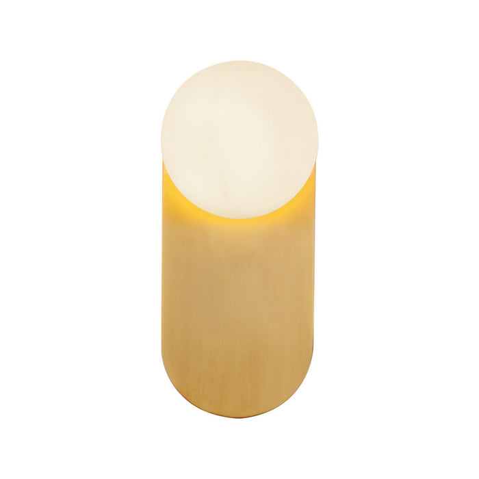 Alora WV425112BGOP One Light Vanity, Brushed Gold/Opal Glass