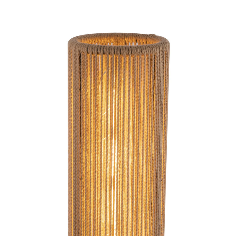 Alora WV491120MBTJ One Light Vanity, Matte Black/Tan Jute