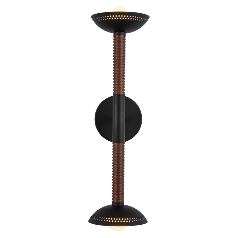 Alora WV616223MBOP-UNV LED Wall/Vanity, Matte Black/Opal Glass