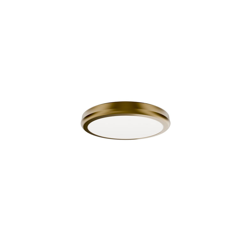 W.A.C. Lighting FM-37510-30-AB LED Flush Mount, Aged Brass