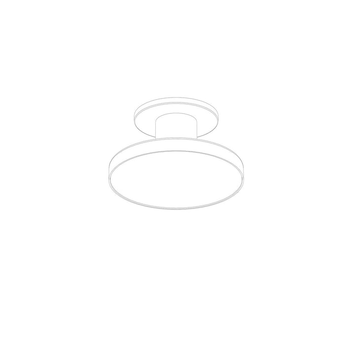 W.A.C. Lighting FM-250808-CS-WT LED Flush Mount, White