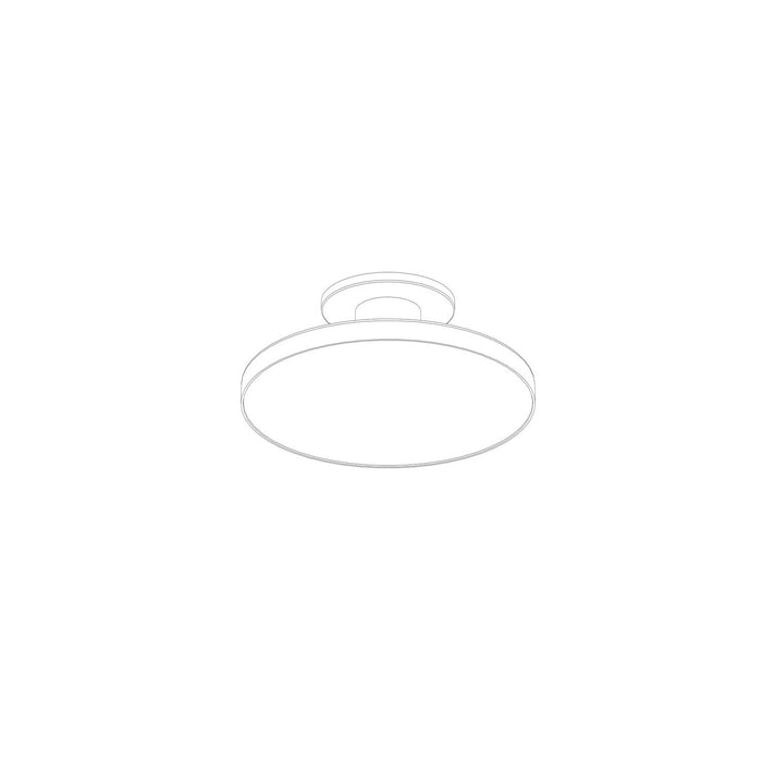 W.A.C. Lighting FM-250811-CS-WT LED Flush Mount, White