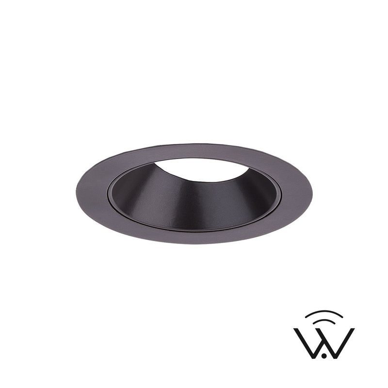W.A.C. Lighting R2FRAT-TWA-BK LED Trim, Black