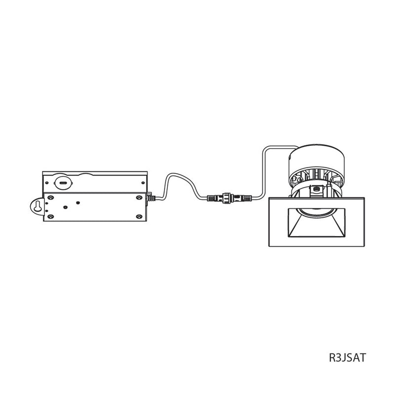 W.A.C. Lighting R3JRAL-WCS-WT LED Trim, White