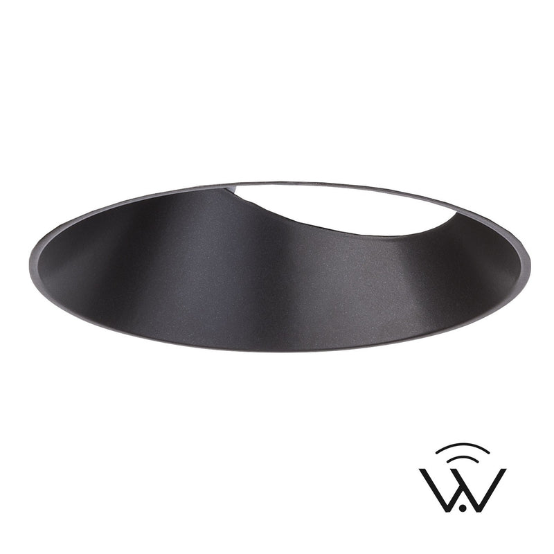 W.A.C. Lighting R4FRAL-TWA-BK LED Trim, Black