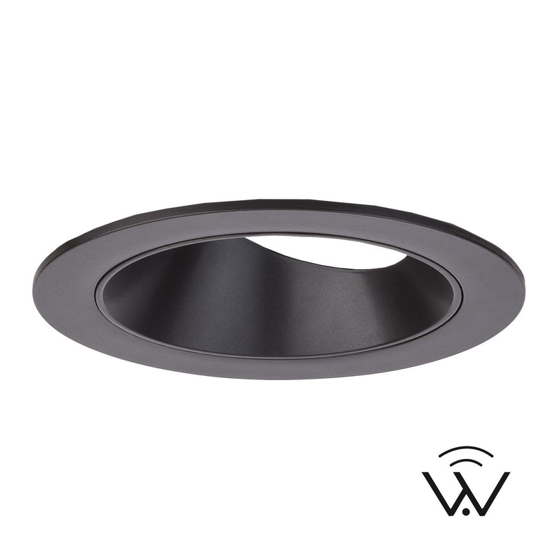W.A.C. Lighting R4FRAT-TWA-BK LED Trim, Black