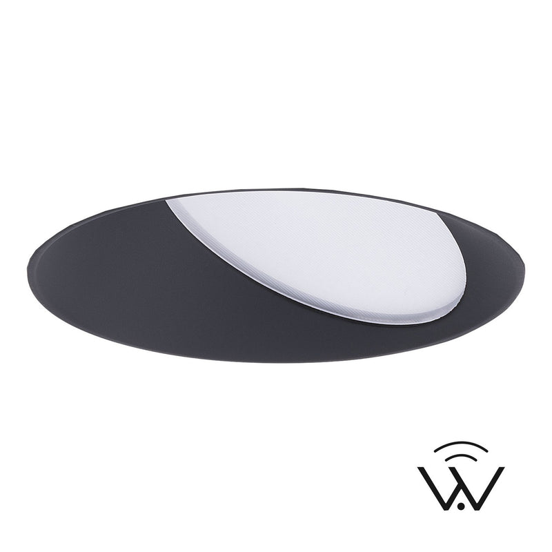 W.A.C. Lighting R4FRWL-TWA-BK LED Trim, Black