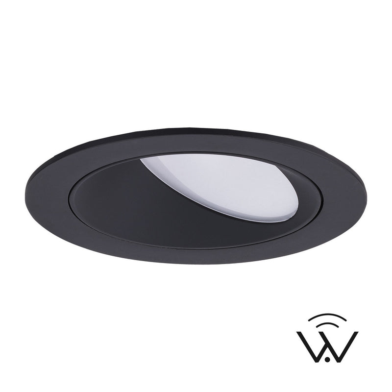 W.A.C. Lighting R4FRWT-TWA-BK LED Trim, Black
