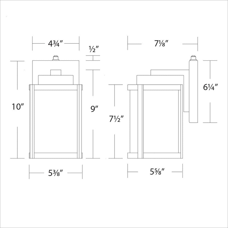 W.A.C. Lighting WS-W250110-CS-WT LED Wall Sconce, White