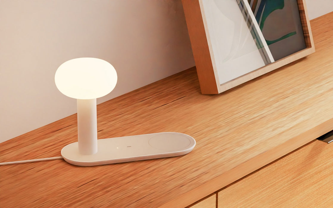Koncept CMT-S-QCB-MWT LED Table Lamp, Matte White