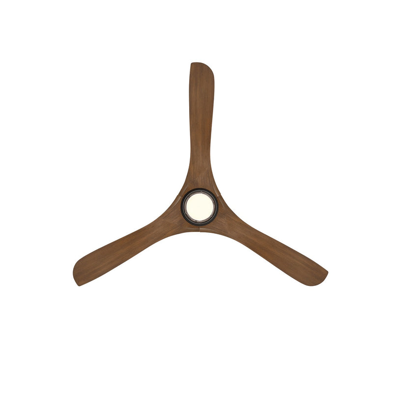 Modern Forms Fans FR-D2504-60L-MB/DK 60" Ceiling Fan, Matte Black/Distressed Koa