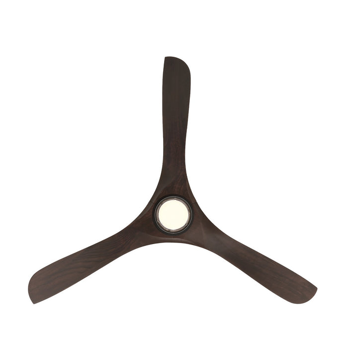 Modern Forms Fans FR-D2504-60L-MB/DW 60" Ceiling Fan, Matte Black/Dark Walnut