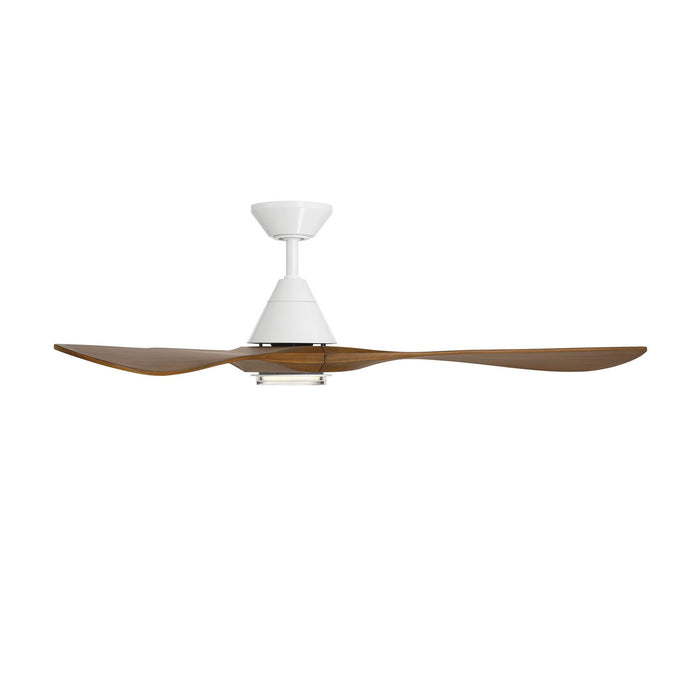 Modern Forms Fans FR-D2504-60L-MW/DK 60" Ceiling Fan, Matte White/Distressed Koa