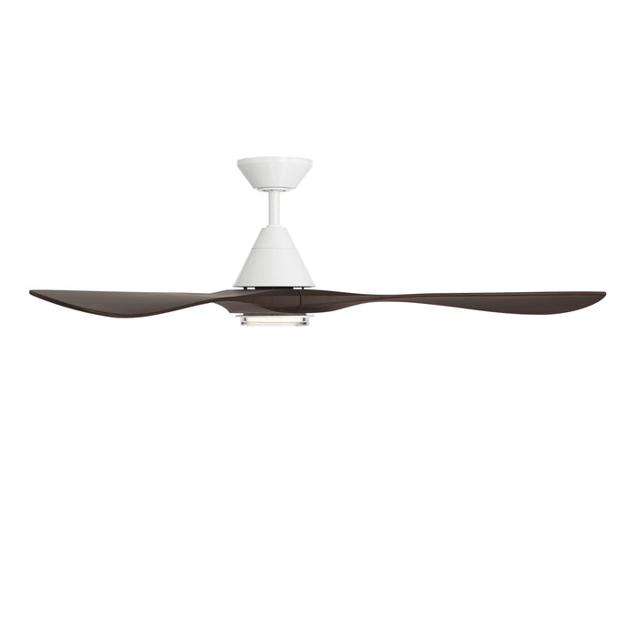Modern Forms Fans FR-D2504-60L-MW/DW 60" Ceiling Fan, Matte White/Dark Walnut