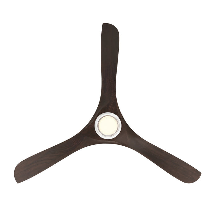 Modern Forms Fans FR-D2504-60L-MW/DW 60" Ceiling Fan, Matte White/Dark Walnut